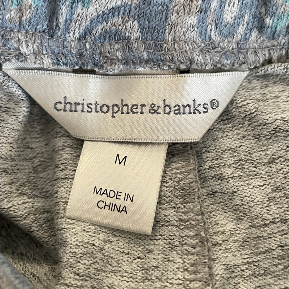 NWOT Christopher & Banks Swirl Snowflake Lounge Pants - Picture 6 of 7